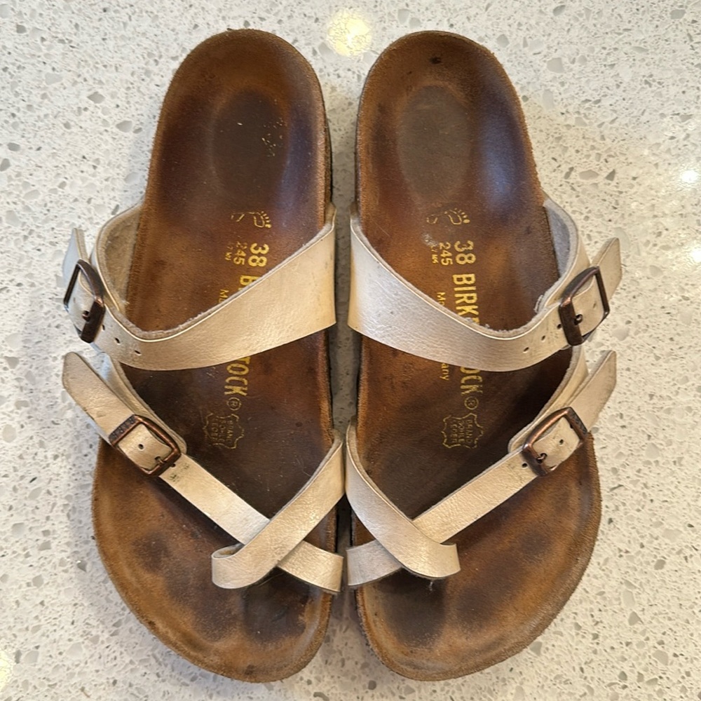 Birkenstock sandals, size 8.